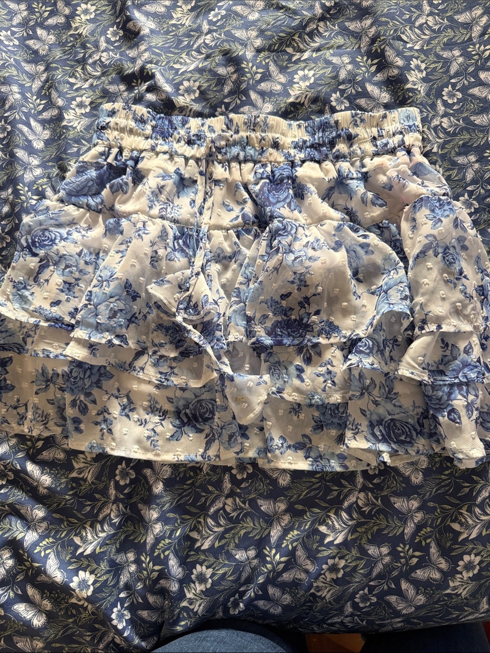 Flower summer skort